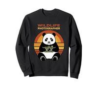 Wildlife Photographer Panda Holding A Camera Photography Sweatshirt