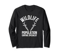 Wildlife Population Control Specialist Deer Hunting Long Sleeve T-Shirt
