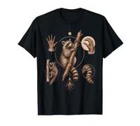 Wildlife Raccoon Dexterity Anatomy Study T-Shirt