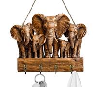 Wildlife Series Wooden Key Ring Hook | Decorative Animal Wall Mount 110G This Multipurpose Organizer Securely Holds Coats, Bags And Keys For Your Home