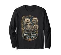 Wildlife Small Paws Big Float Sea Otter Animal Lover Long Sleeve T-Shirt
