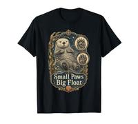 Wildlife Small Paws Big Float Sea Otter Animal Lover T-Shirt
