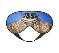 Wildlife Spider Print Soft Eye Mask –Elastic Nighttime Shade, Light-Proof Blindfolds for Plane, Yoga, Travel, Full Eye Covers