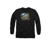 Wildlife Spring Bald Eagles Long Sleeve T-Shirt, Black Other Black L