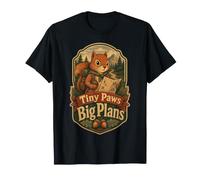 Wildlife Tiny Paws Big Plans Squirrel Forest Adventure T-Shirt