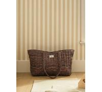 Wildlife tote bag in cotton canvas cashew