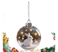 Wildlife Wonders Collection Crystal Glass Ornament,2026 Handcrafted 3D Animal Christmas Ball, Animals Christmas Balls Ornaments, for Home Decorators Festival Planners Living Room Bedroom