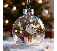 Wildlife Wonders Collection Crystal Glass Ornament, Handcrafted Vivid 3D Animal Christmas Glass Bauble Decoration, Luxury Winter Holiday Tree Decor for Winter Holiday Home (L)