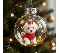 Wildlife Wonders Collection Crystal Glass Ornament, Handcrafted Vivid 3D Animal Christmas Glass Bauble Decoration, Luxury Winter Holiday Tree Decor for Winter Holiday Home (A)