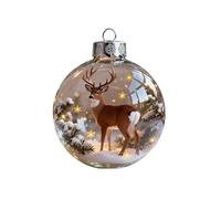 Wildlife Wonders Collection Ornament,Handcrafted Animal Christmas Bauble Decor,Winter Tree Decor Sparkling Star Accents,Christmas Holiday Ornaments (B)