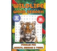 Wildlife Word Search Puzzle Book: Word Searches with Easy to Read Print about Wildlife, Animals, Jungle and More | 6x9 inches, 110 pages | 50+ Puzzles ... Gift for Vocations, Holidays and Free Times