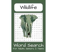 Wildlife Word Search Puzzle Book: Word Searches with Easy to Read Print about Wildlife, Wild Animals, Animal Lovers, and More | 6x9 inches, 110 pages ... Gift for Vacations, Holidays, and Free Times