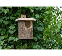 Wildlife World Natural Log Robin Nesting Box, Bird House