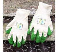 Wildlife World Organic cotton, fairly traded natural rubber gardening gloves (EXTRA SMALL)