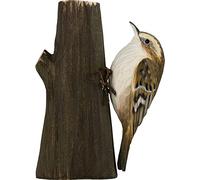 WILDLIFEGARDEN Wildlife Garden - DecoBird Common Treecreeper (WG4443) - Hand Carved Decorative Bird Figurine Made of Linden Wood - Small European Birds Collection