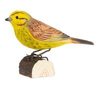 WILDLIFEGARDEN Wildlife Garden - DecoBird Yellowhammer (WG419) - Hand Carved Decorative Bird Figurine Made of Linden Wood - Small European Birds Collection