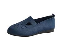 Wildling Shoes Women's Balerina Shoes Medieval Flat Summer Shoes Girls Comfortable Velvet Shoes Width H Traditional Shoes Elegant Gymnastics Shoes Winter Women's Waterproof Shoes, blue, 7 UK