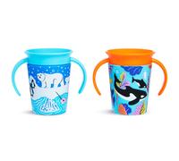 WildLove Trainer Miracle 360 Cup, Toddler Cup Set, BPA Free Baby & Toddler Sippy Cups, Non Spill Cup, Dishwasher Safe