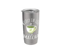 Wildly in Love with Matcha Green Tea Lover Stainless Steel Insulated Tumbler