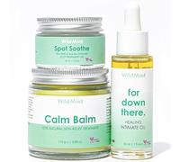 WildMint Smooth Body Set | Calm Balm, Healing Intimate Oil & Spot Soothe Gel | After-Shave Trio for Ingrown Hairs, Razor Bumps, Dry & Sensitive Skin | Soothes & Hydrates. Natural, Vegan & Cruelty-free