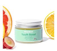 WildMint Youth Boost Natural Face Serum | Hydrating Anti-Aging Serum for Sensitive, Dry, Mature & Menopause Skin | Hyaluronic Acid & Vitamin C | UK Made Vegan & Cruelty-Free Skincare | 30ml