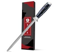 WILDMOK Honing Steel Super Hardness Sharpening Rod, 9 Inch Knife Sharpener