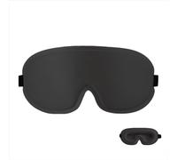 WildOath 3D Eye Mask for Sleeping, 99% Blackout, Breathable & Adjustable, Ultra Soft Sleep Mask for Men Women, Lightweight & No Pressure on Eyes, Fits Head Size 50-68cm (Black)