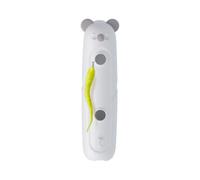 WildOath Automatic Cat Toy with Light Sensor, Interactive Mouse Teaser for Indoor Cats - 37cm Long, Battery Powered, Self-Play, White