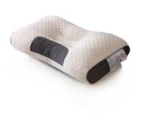 WildOath Ergonomic Neck Pillow - Knitted Cotton Cervical Support Pillow with 3-Zone Orthopedic Design, Hypoallergenic Fill for Side/Sleepers