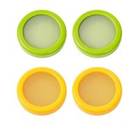 WildOath Silicone Stretch Lid Fresh Food Storage Containers - 4-Piece Set for Fruits & Vegetables