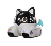 WildOath Smart Pet Robot Camera with Remote Monitoring, Two-Way Voice, Mobile App Control, Black/White