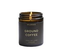 WILDRACE Fresh Coffee Bean Scented Candle | 100% Natural Soy Wax Long Burn 40 Hours | Gift for Men and Women | Handpoured in UK | Luxury Vegan and Sustainable