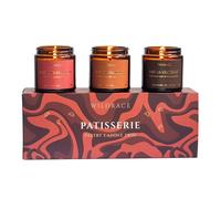 WILDRACE Patisserie Bakery Croissant Candle Gift Set | Buttery Croissant, Pain au Chocolat and Danish Scented Candles | Handmade in UK with 100% Vegan and Soy Wax