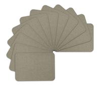 WILDREEDS Premium Quality Fabric Iron on Repair Patches 100% Cotton Iron on Patches for Clothing Inside & Outside Strongest Glue 3" by 4-1/4" (7.5 cm x 10.5 cm)-Khaki