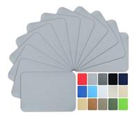 WILDREEDS Premium Quality Fabric Iron on Repair Patches 100% Cotton Iron on Patches for Clothing Inside & Outside Strongest Glue 3" by 4-1/4" (7.5 cm x 10.5 cm)-Grey