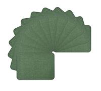 WILDREEDS Premium Quality Fabric Iron on Repair Patches 100% Cotton Iron on Patches for Clothing Inside & Outside Strongest Glue 3" by 4-1/4" (7.5 cm x 10.5 cm)-Army Green