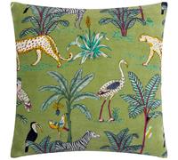 Wilds Tropical Cotton Cushion Wylder Tropics Green 55cm x 55cm