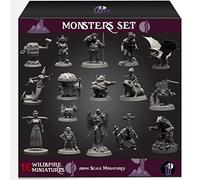 Wildspire Monsters Pack for DND Miniatures Booster Pack of 16 DND Monsters Minis DND Accessories D&D Miniatures DND Minis DND Figures Starter Set Tabletop