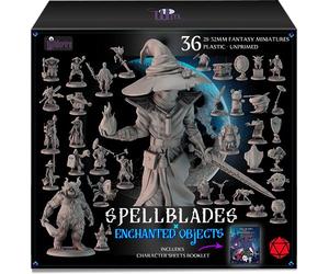 Wildspire Spellblades & Enchanted Objects for DND Miniatures 28mm-32mm Player-Characters, NPC Bulk D&D Minis Unpainted Dungeons & Dragons Figures Accessories for Fantasy Tabletop RPG DND Pathfinder