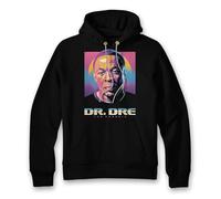 wildstallion Dr. Dre Inspired Premium Hoodie - Classic West Coast Vibes for Every Fan Best Modern Hoodie for Men and Women Unisex Hoodie in Gray and Black (UK, Alpha, L, Regular, Regular, BLACK)