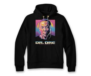 wildstallion Dr. Dre Inspired Premium Hoodie - Classic West Coast Vibes for Every Fan Best Modern Hoodie for Men and Women Unisex Hoodie in Gray and Black (UK, Alpha, L, Regular, Regular, BLACK)