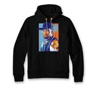 WildStallion Unleash Your Inner Hustler: Official 50 Cent Hoodie for True Fans (UK, Alpha, L, Regular, Regular, black)