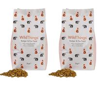 WildThings Badger & Fox Food - With Added Vitamins & Minerals, Delicious & Crunchy Texture, Promotes Good Dental Health (2kg) (Pack of 2)