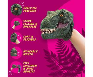 Wildthings Wild Thingz Green T-Rex Hand Puppet