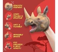 Wildthings Wild Thingz Rhino Hand Puppet