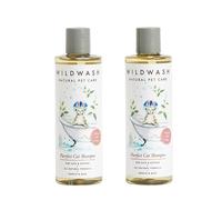 Wildwash Purrfect Cat Shampoo 250ml Duo Set- Makes Bathtime Fun Time, Adds Shine and Luminosity to Dull Hair - Natural, Sulphate and Paraben-Free for Sensitive Skin