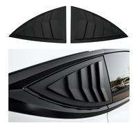 WildWell Rear Side Window Louvers for Tesla Model Y 2020-2024 Side Window Louver Air Vent Scoop Sunshade Louver Covers Matte Black