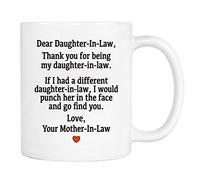 wildwindapparel Dear Daughter-In-Law...Love, Your Mother-In-Law - Mug - Daughter-In-Law Gift - Daughter-In-Law Mug