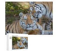 Wildwood 300-Piece Tiger Puzzle, Linden Wood Wildlife Jigsaw for Calm Moments