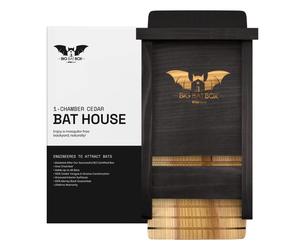WildYard - The Complete Bat House for Outdoors - Clean Your Backyard from Mosquitoes - Bat Box Without Paint Inside - One Chamber Bat Hose - Easy to